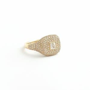 Anillo Pinky Cuadro